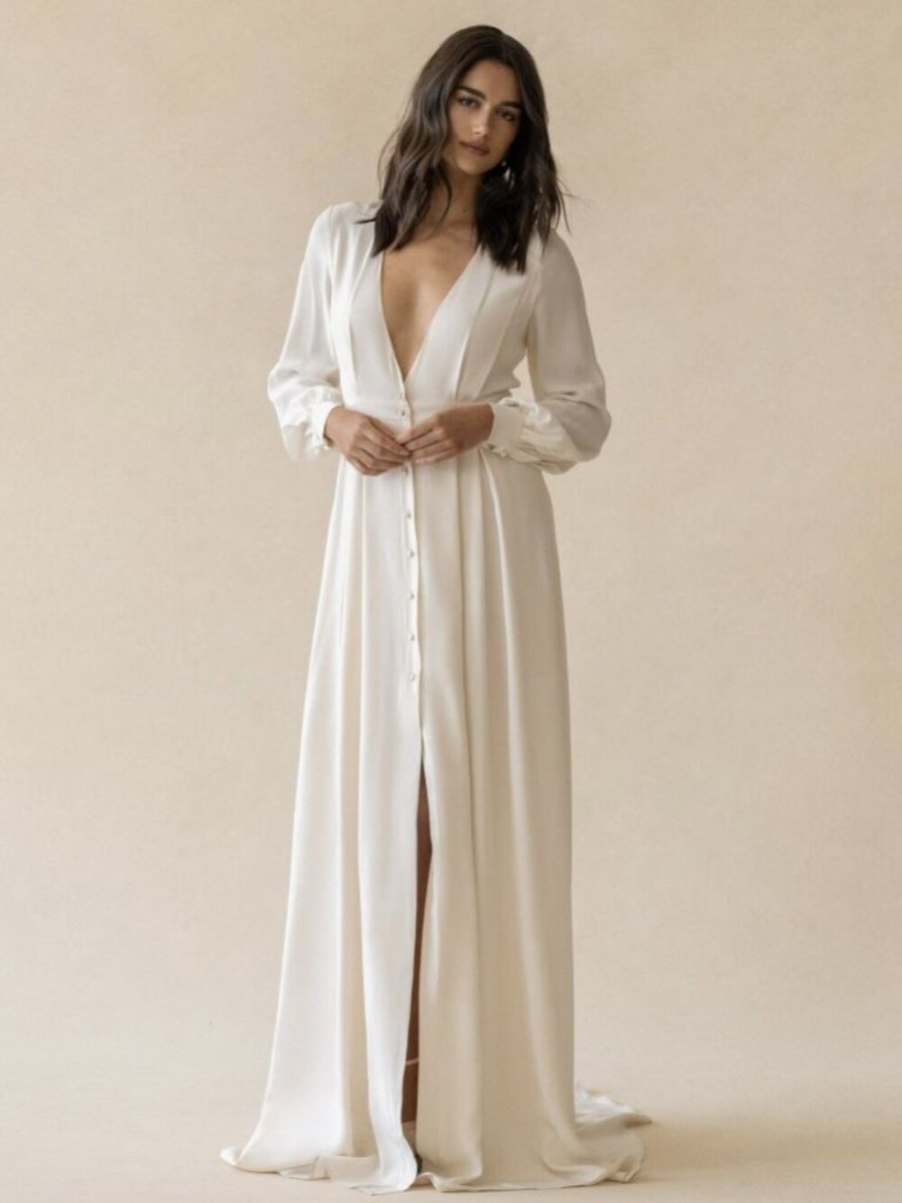 Alexandra Grecco Edith Wedding Gown Size 8 Silk